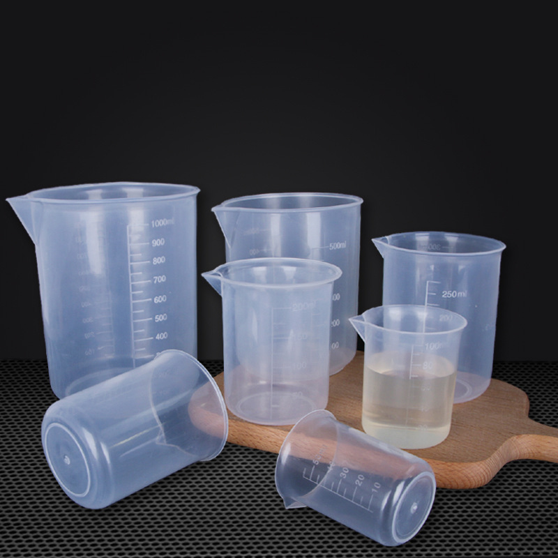 卸売プラスチック計量カップ100ml 200ml 250ml計量カップ500mlプラスチックスケール計量カップ1000mlビーカー|undefined