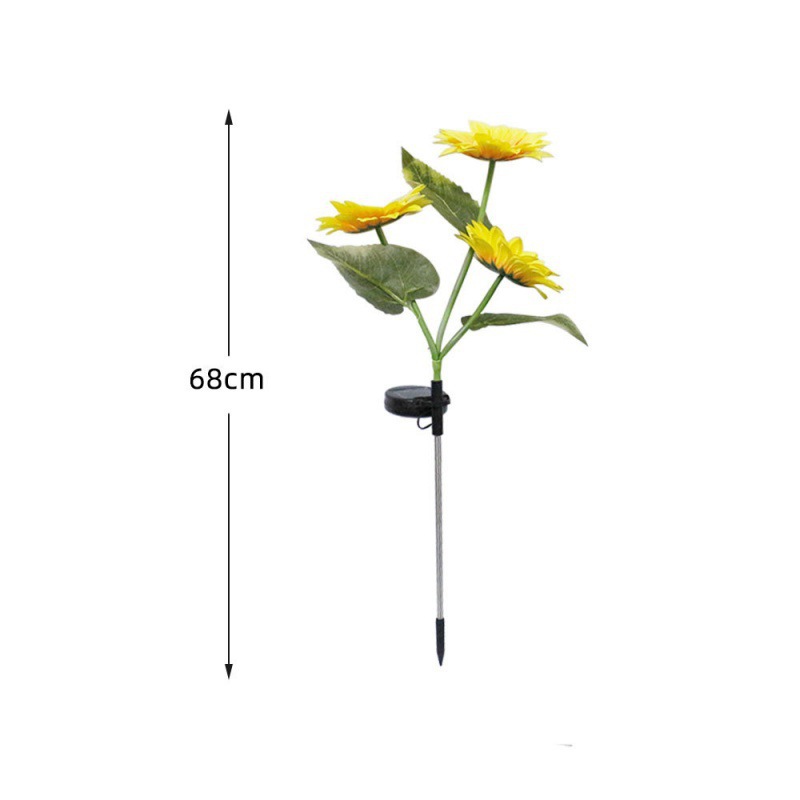 Outdoor Solar Sunflower Lantern Courtyard Garden Lawn Decoration Floor Insert Light Simulation Landscape Plant Atmosphere Light