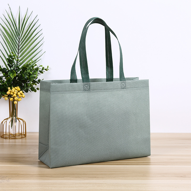 Blank non-woven bag customized color printing film bag gift shopping bag educational advertising handbag