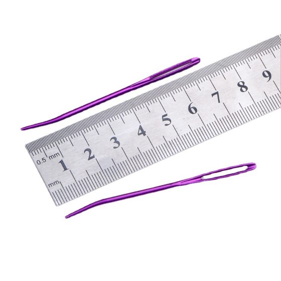 Elbow Aluminum Sweater Needle Wool Threader Sweater Suture Needle Big Eye Curved Needle Elbow Aluminum Sweater Needle