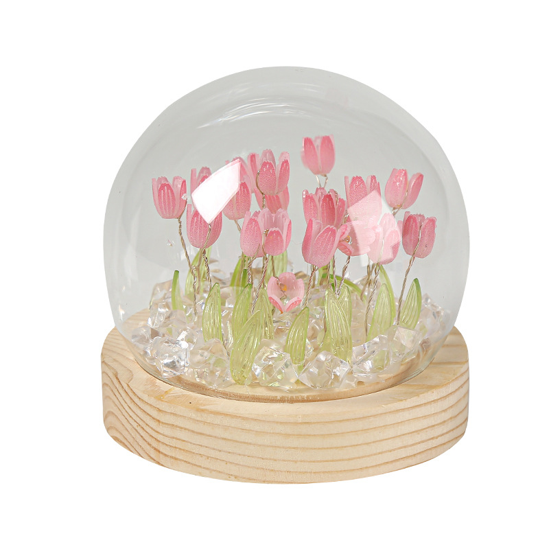 Internet Celebrity Tulip Night Light led Bedroom ins Sleep Light Birthday Tanabata Gift Girl Flower Atmosphere Light