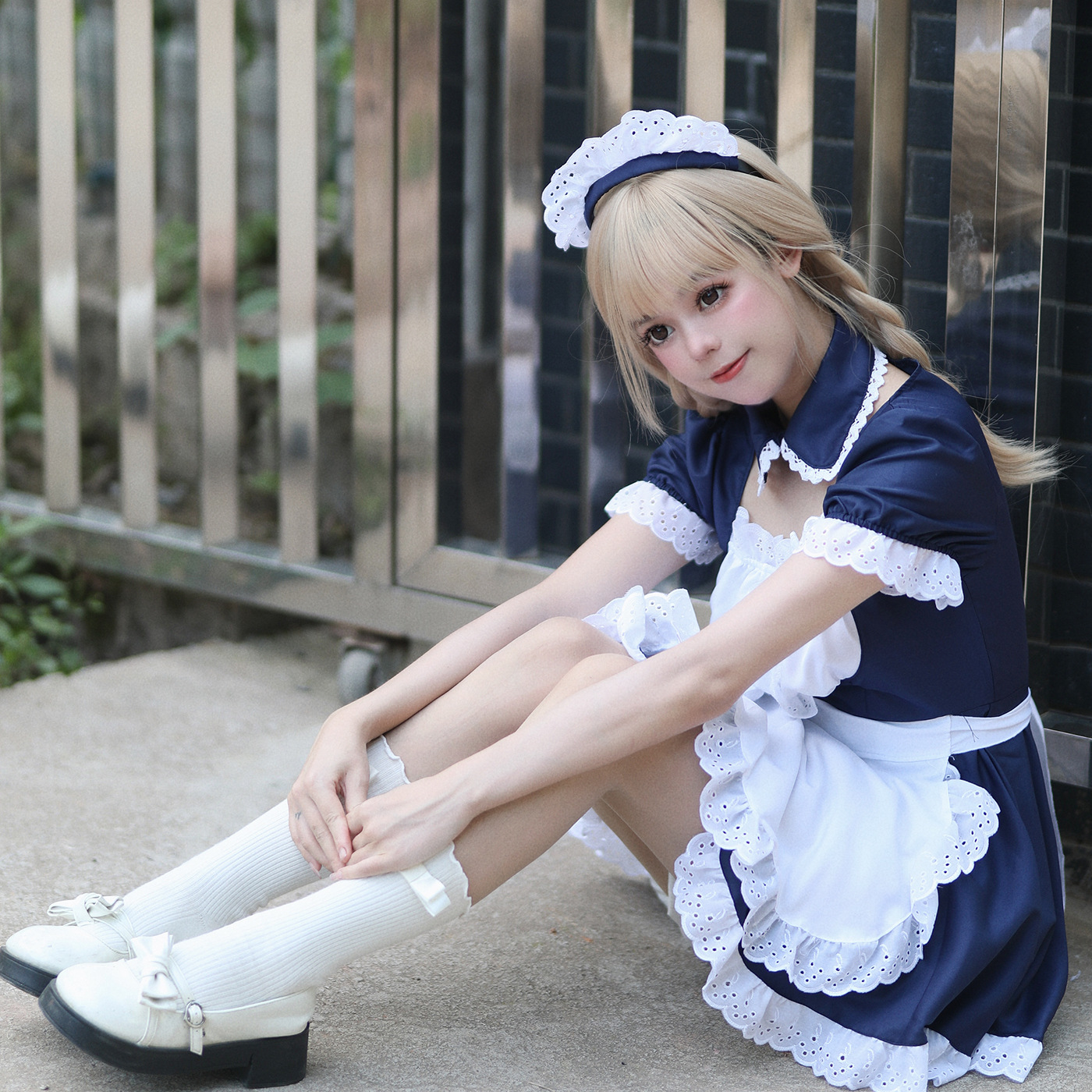 Original Akihabara Japanese Moe Maid Costume Classic Maid Costume COSPLAY Costume Halloween Costume