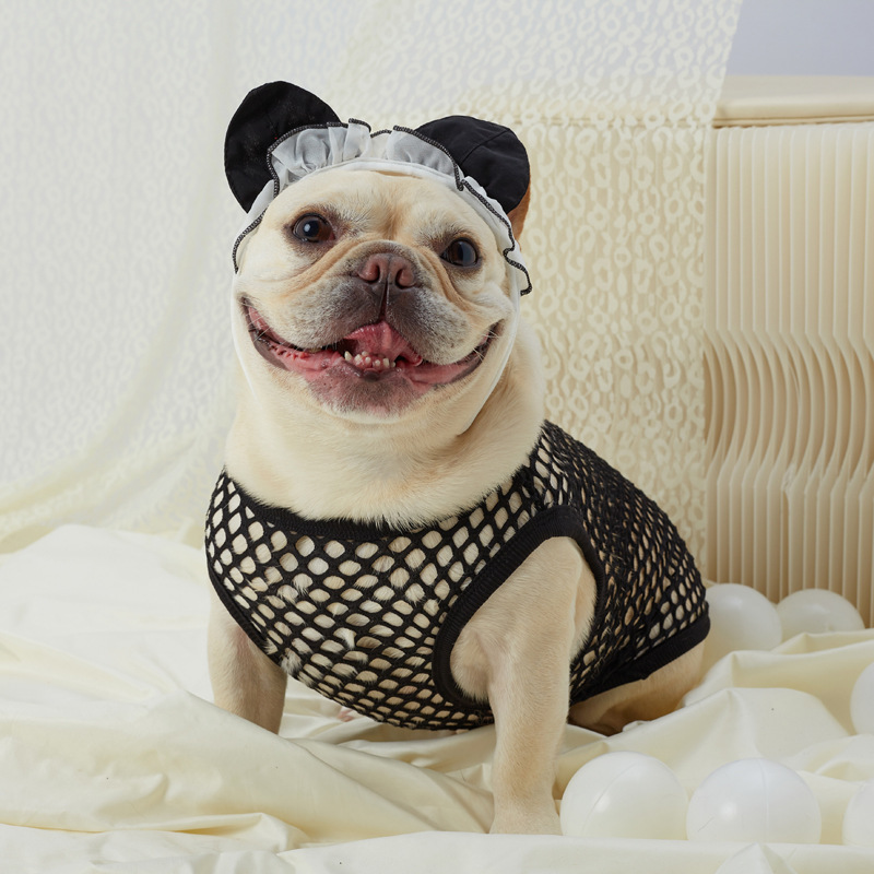 Fadou clothes summer thin hollow mesh dog vest cool breathable fat dog Corgi pet clothing wholesale