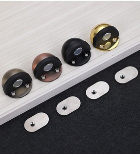 Floor-mounted stainless steel Turtle Top semicircular door stopper indoor with magnetic door stopper [factory wholesale]]