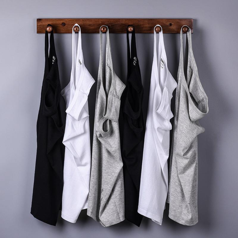 Xinjiang Cotton Zero Perception Men's Pure Cotton T-shirt Vest Long-staple Cotton Base Underwear Short-sleeved Solid Color Sports Undershirt Thin