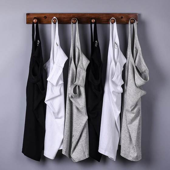 Four-piece Xinjiang cotton zero perception men's cotton T-shirt vest long-staple cotton bottoming underwear solid color sports undershirt thin