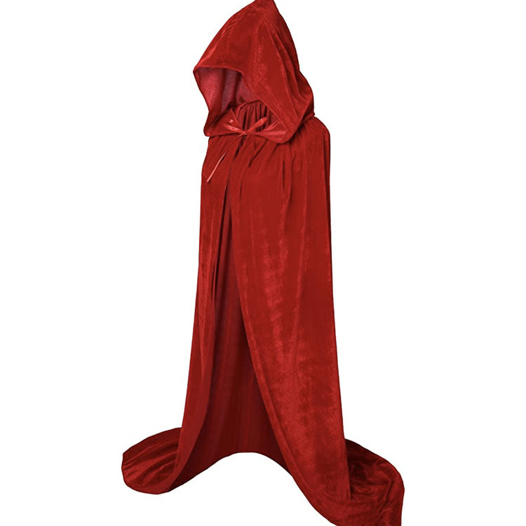 Cross-border Ghost Festival Velvet Cloak Table Flannel Cloak Halloween Stage Makeup Costume
