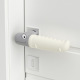 Small crocodile silicone door handle-White