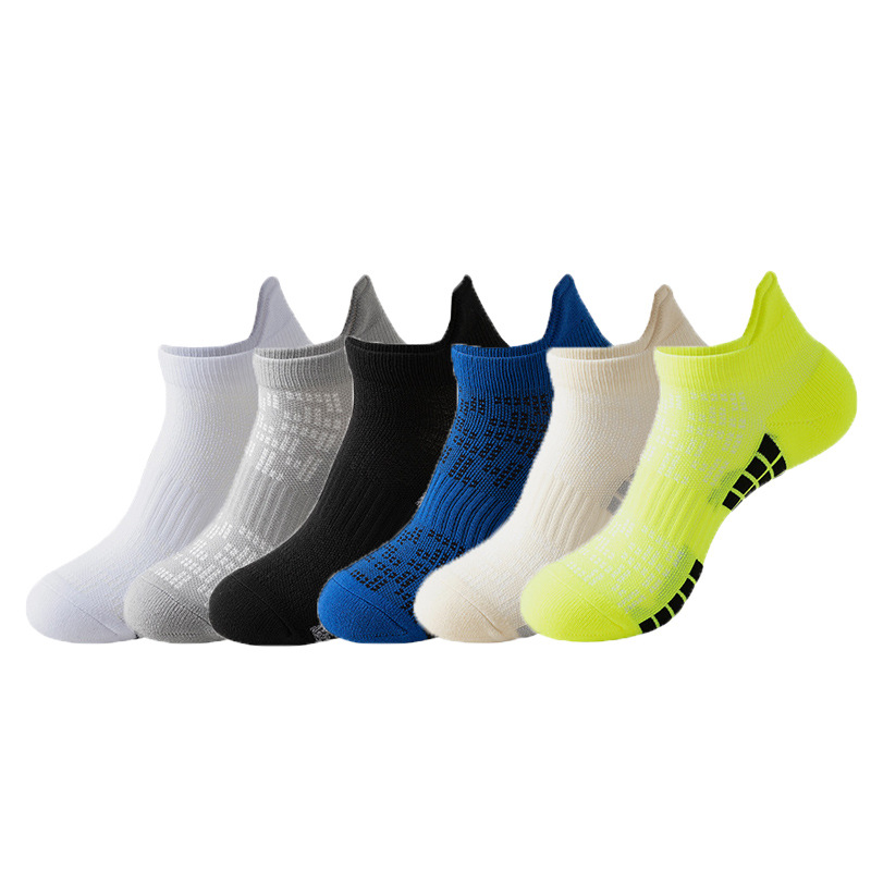 2024 spring and summer new men's and women's sports socks multi-color low-cut short fitness boat Socks quick-drying professional running socks