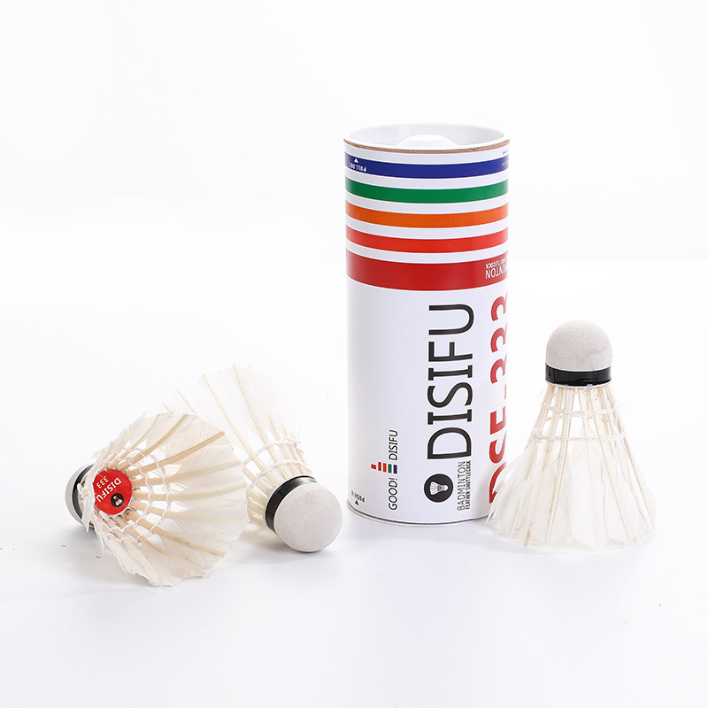 Authentic badminton three barrel foam table fiber ball head durable badminton entertainment training ball set
