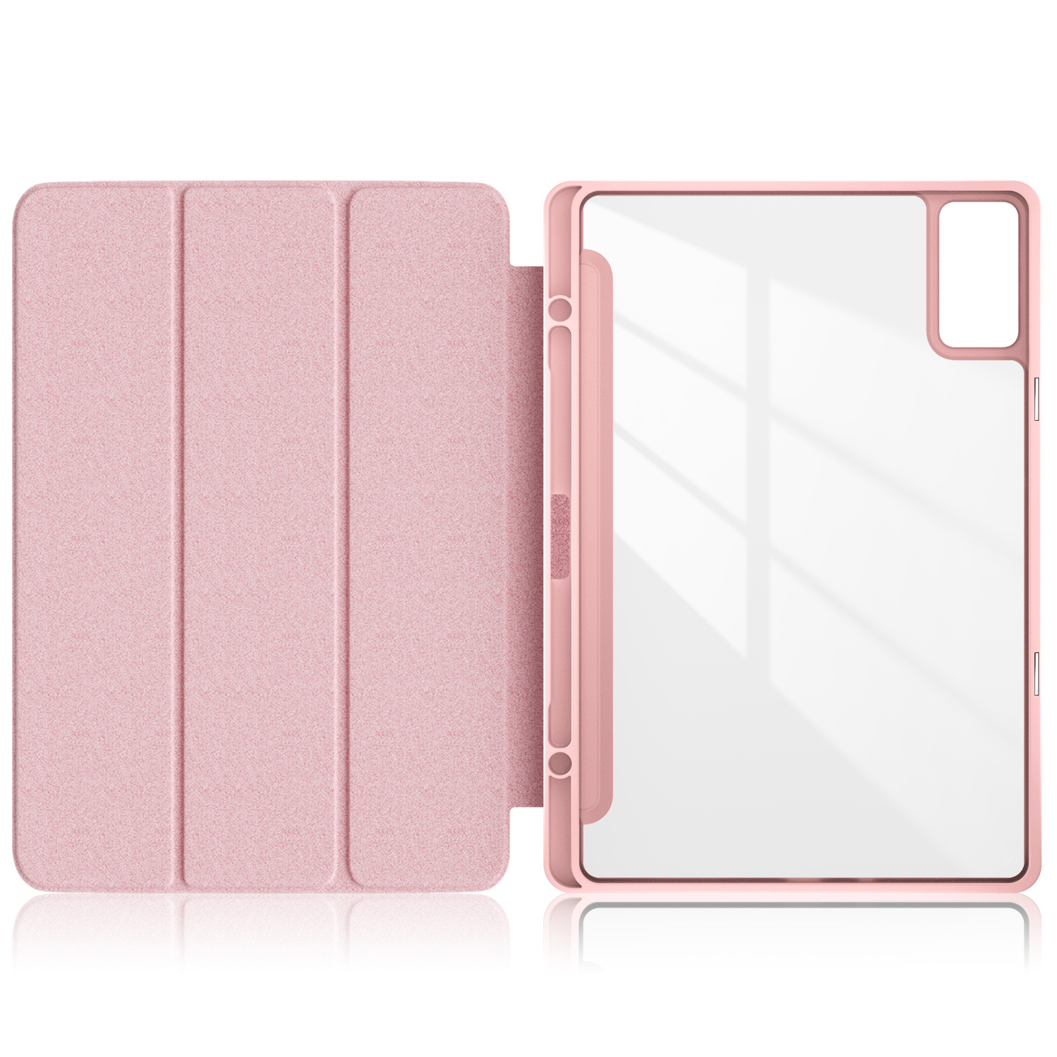 Applicable to Red Mi Radmi Pad SE TPU tablet protective case acrylic pen slot tri-fold leather case