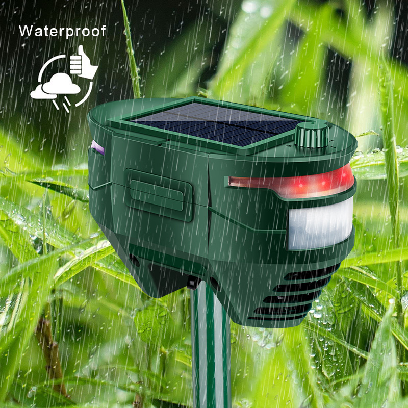 Amazon New Outdoor Solar Animal Drive Ultrasonic Infrared Sensor Animal Drive