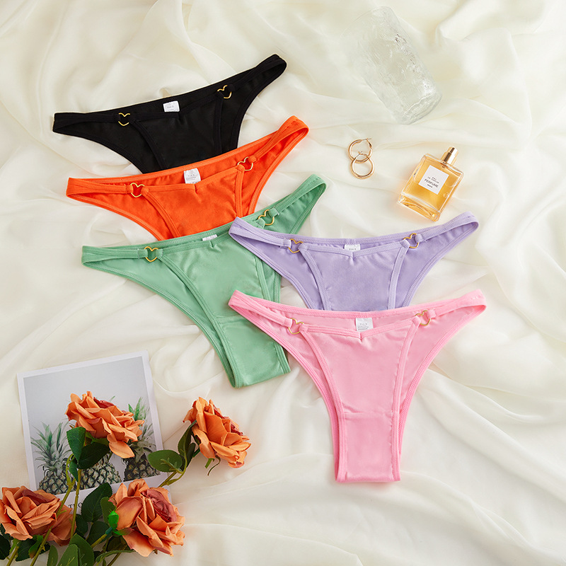 Cross-border new underwear women's pure cotton briefs light and traceless breathable comfortable mid-waist women's underwear foreign trade model