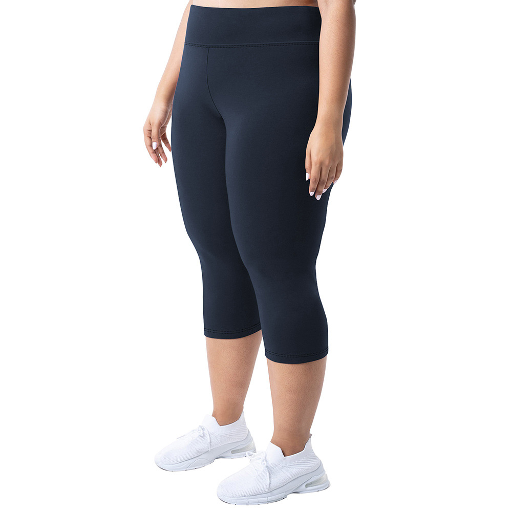  Seven-point Plus Size Yoga Pants 1XL-4XL Women's Thin High Waist Plus Size Yoga Pants Women's Chubby mm200