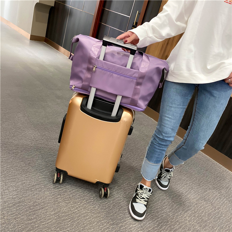 Wholesale short-distance travel bag wet and dry separation fitness bag large capacity yoga bag folding portable shoulder bag