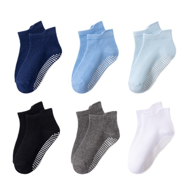 Amazon children's non-slip socks baby floor socks boys and girls socks children's spring and summer breathable cotton socks wholesale
