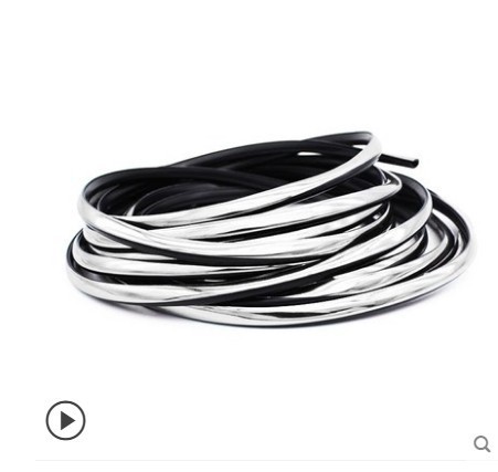 Applicable to car bright surface anti-collision strip hidden door opening anti-scratch sticker electroplating door side rubber strip door anti-collision trim 5/
