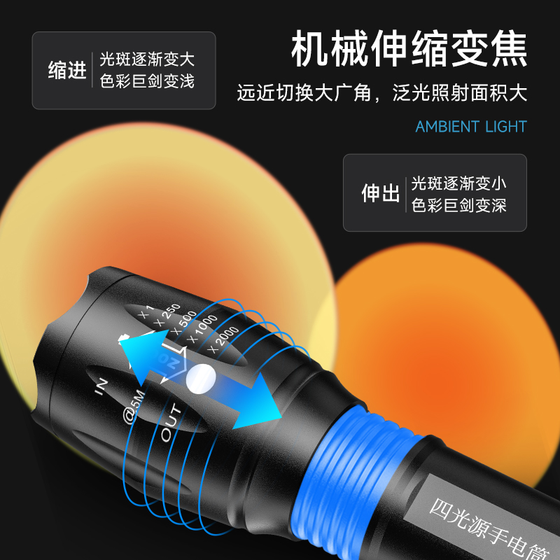 Photography flashlight Internet celebrity photography rgb fill light special sunset sunset light multi-color light atmosphere flood light warm light