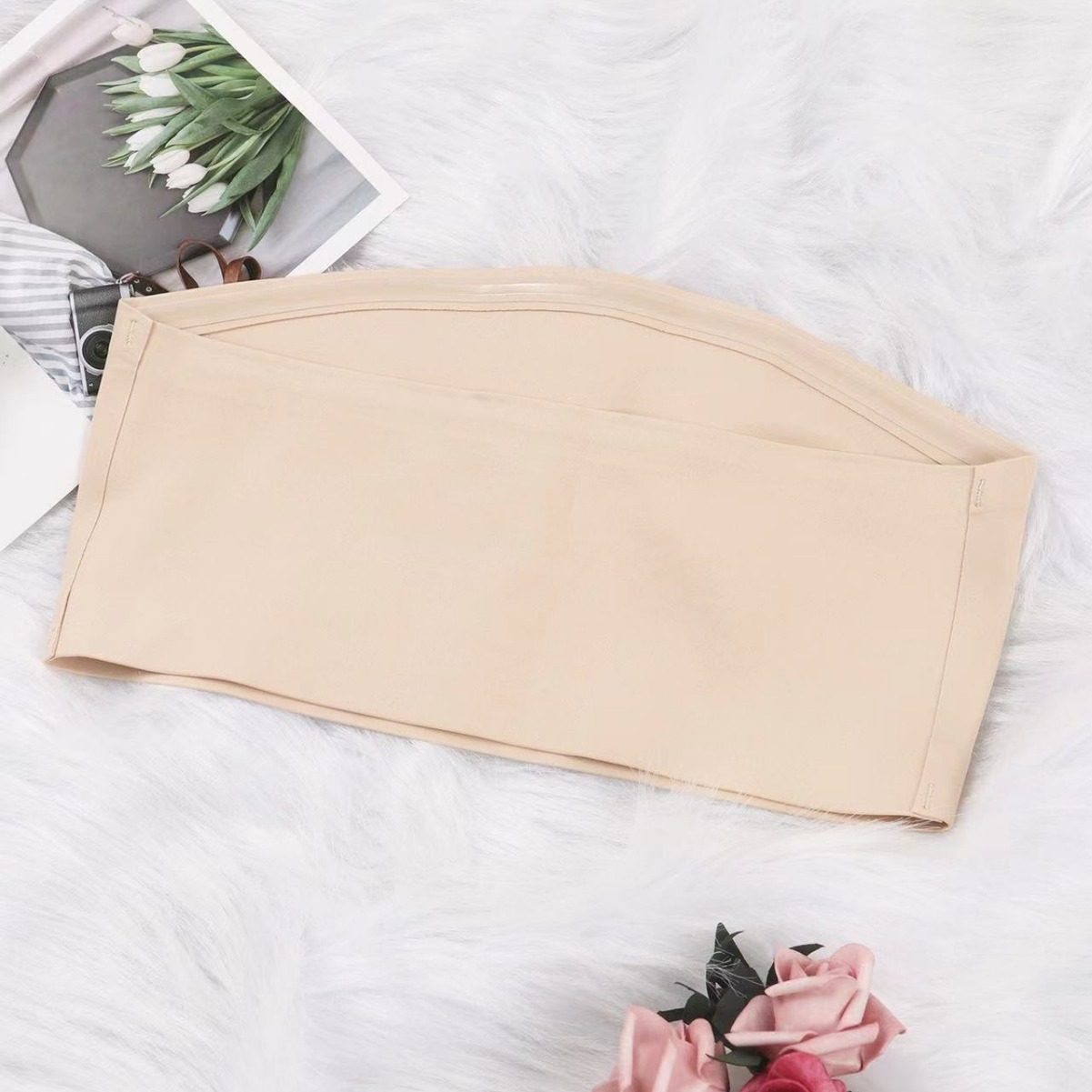 Cross-border Large-size Anti-shedding Girls' Underwear Tube-top Sexy Traceless Ice Silk Upper Bracing Gathering without Steel Rings Women's Tube-top