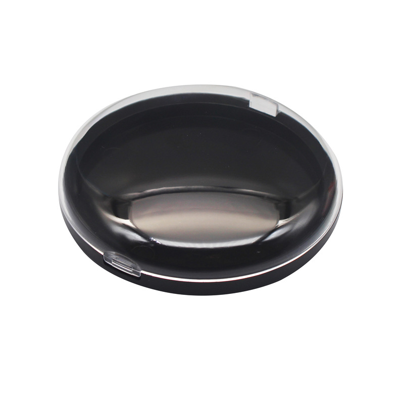 [in stock] 90mm transparent convex cover black skin color bottom round chest patch box single chest patch nail art storage empty box