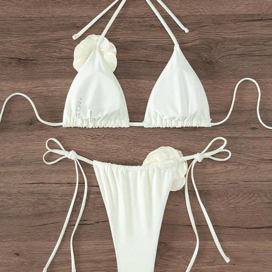Cross-border 2024 new European and American multi-color printing seaside sexy split swimsuit bikini foreign trade bikini