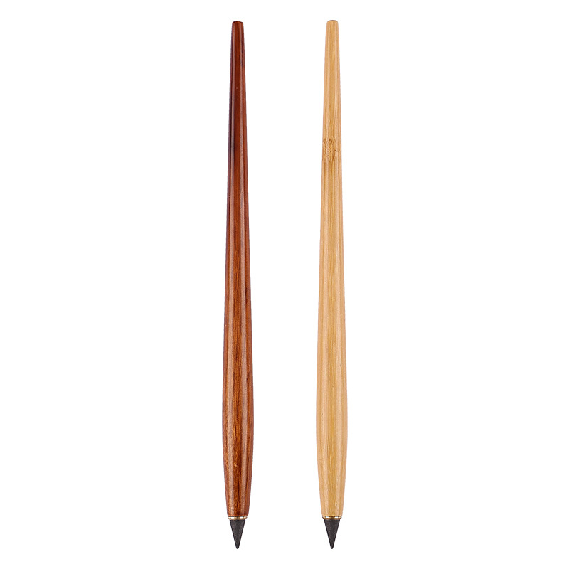 No need to cut and write constant pencils wholesale solid wood penholder eternal pencils students write sketch bamboo pole pencils