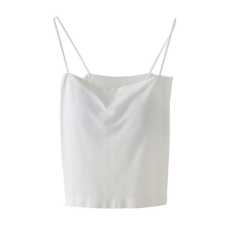 Internet Celebrity Explosive Camisole Vest with Chest Pad Women's Inner Loose Base Anti-light Tube Top Beautiful Back Bra