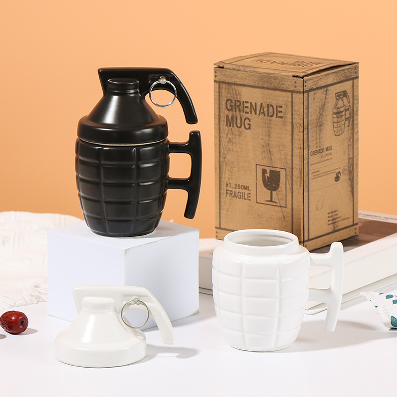 creative-unique-hand-grenade-mug-internet-celebrity-funny-coffee-mug-odd-shaped-ceramic-lid-design