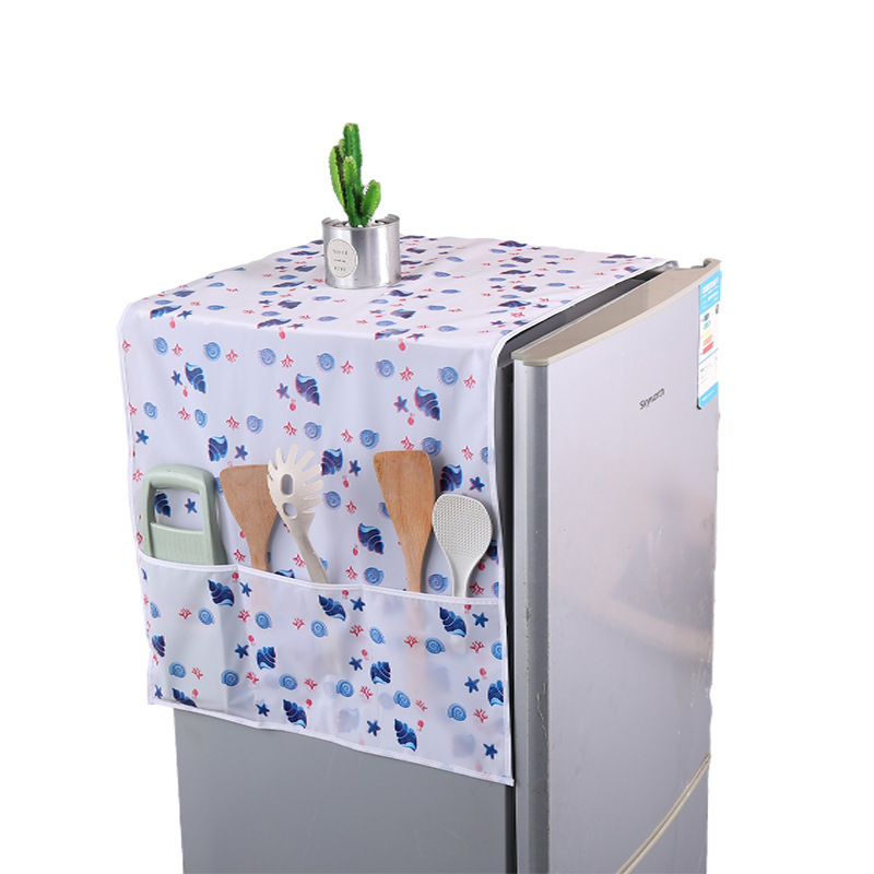 New refrigerator washing machine dust cover hanging bag peva washable dust and oil proof household appliances can be stored cover cloth