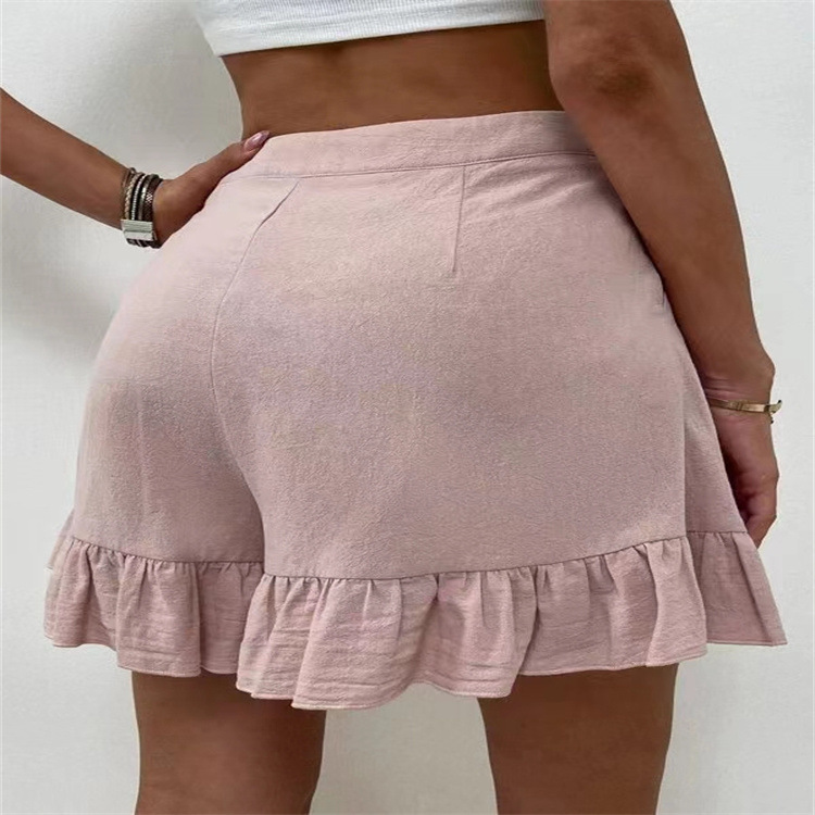 Shorts Women's Summer Outer Wear Casual Wide Leg Loose Shorts 2024 Summer New European and American Women's High Waist Shorts Women