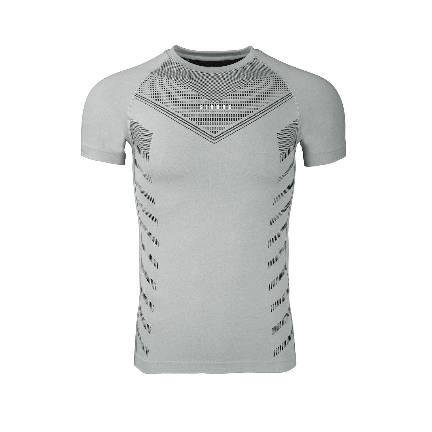 American Style High Elastic Bodybuilding Fitness Quick-drying Short-sleeved Men's Sports Leisure Trendy All-match Absorbent Sweat-wicking Running Short-sleeved Shirt