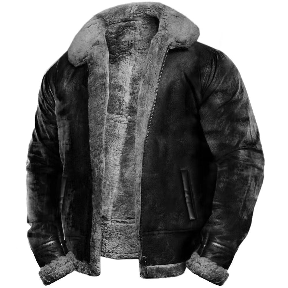 Upgraded version AliExpress independent station wish artificial fur fur integrated long-sleeved overcoat coat 6531 plush version