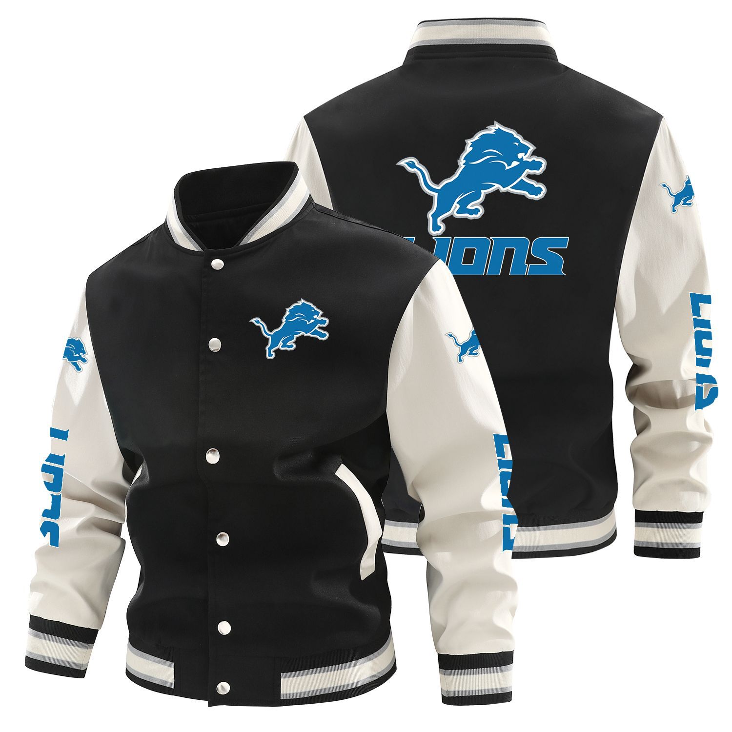 European and American plus size student baseball uniform NFL series team fan gift printing plus size Spring and Autumn thin baseball uniform