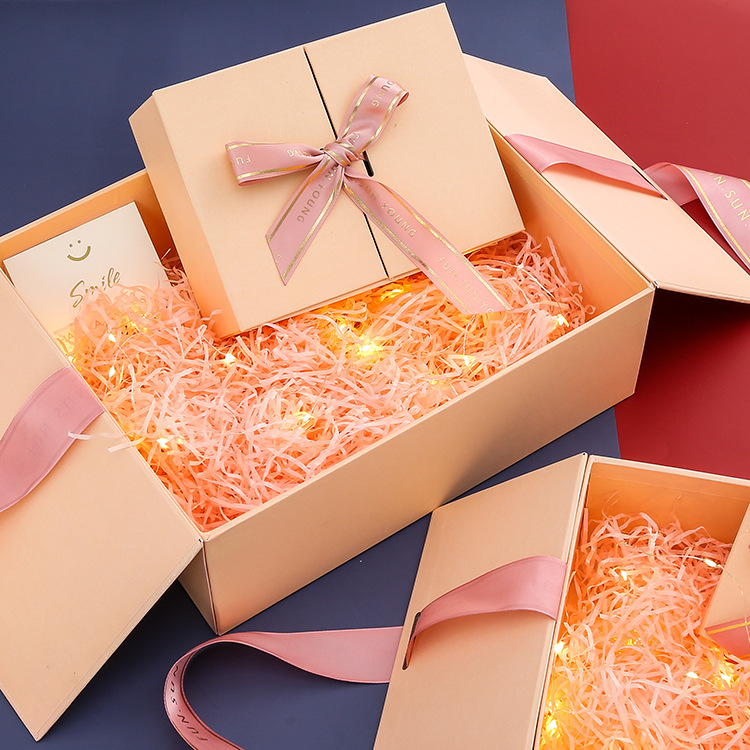 Creative Gift Box Lipstick Cosmetic Gift Box Perfume Packaging Box Open Flip Birthday Gift Box Spot Box