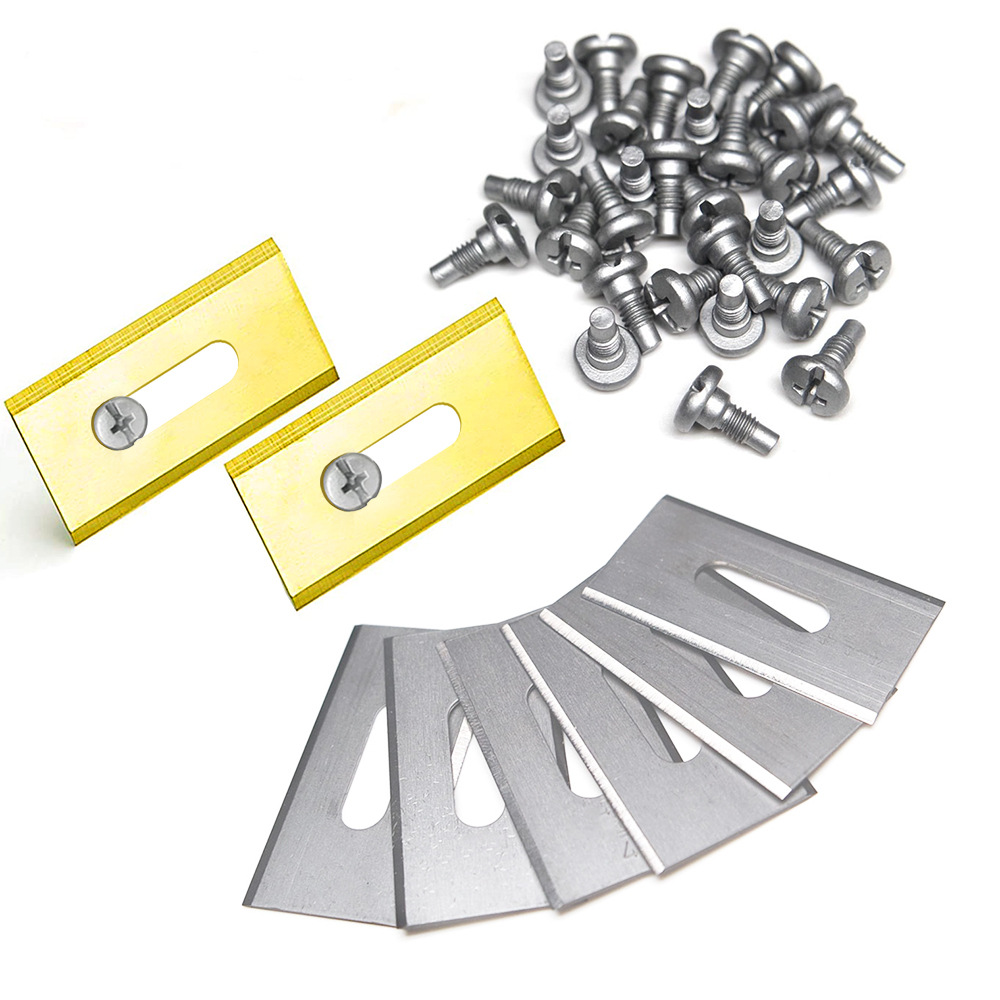 30 piece lawn mower blade oval hole stainless steel intelligent robot lawn mower blade blade