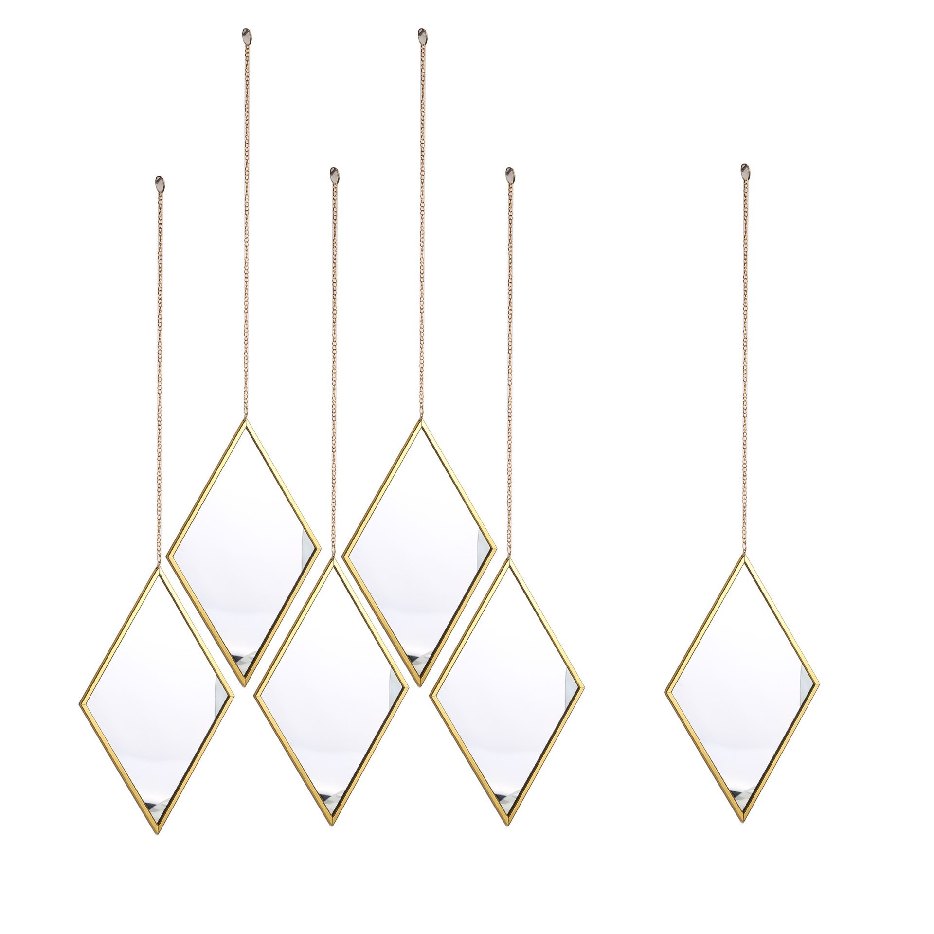 Jingchen factory direct sale diamond decorative mirror wall stickers living room dining room porch TV background wall mirror stereo