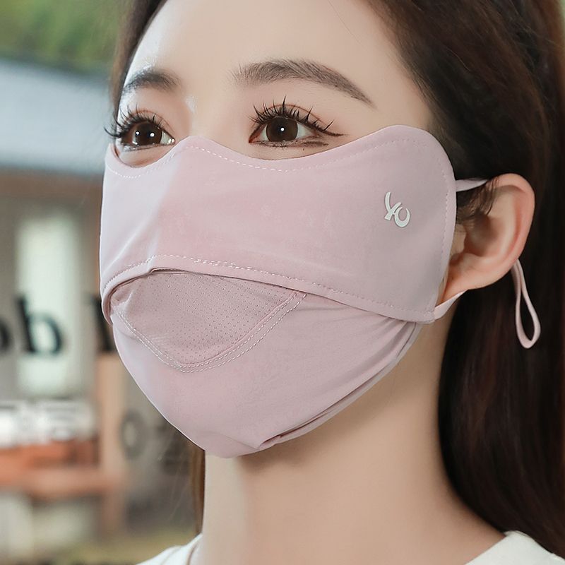 The New Ice Silk sunscreen mask female summer high value eye protection eye angle breathable light light ultraviolet three-dimensional face small