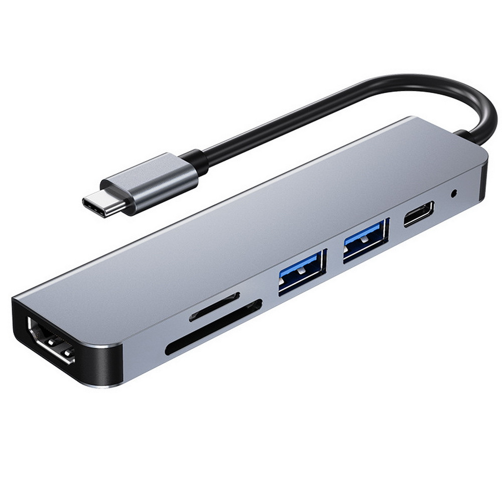 Cross-border USB C six-in-one expansion dock for Huawei macbook notebook multi-function converter wholesale