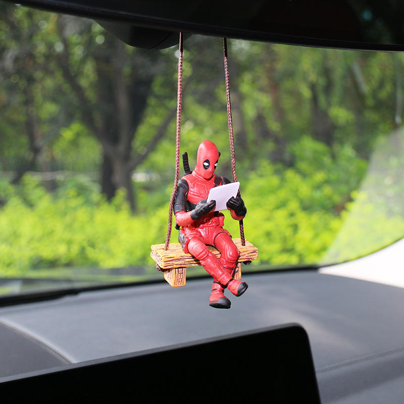 cartoon-deadpool-swinging-duck-series-car-rearview-mirror-pendant-reading-little-cheap-handheld-doll-car-decoration cartoon-deadpool-swinging-duck-series-car-rearview-mirror-pendant-reading-little-cheap-handheld-doll-car-decoration