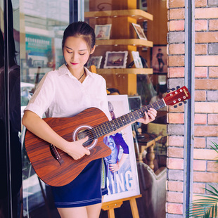 Guitar 38 inch acoustic acoustic guitar Rosewood · White Oak · Rosewood · Ebony stock wholesale