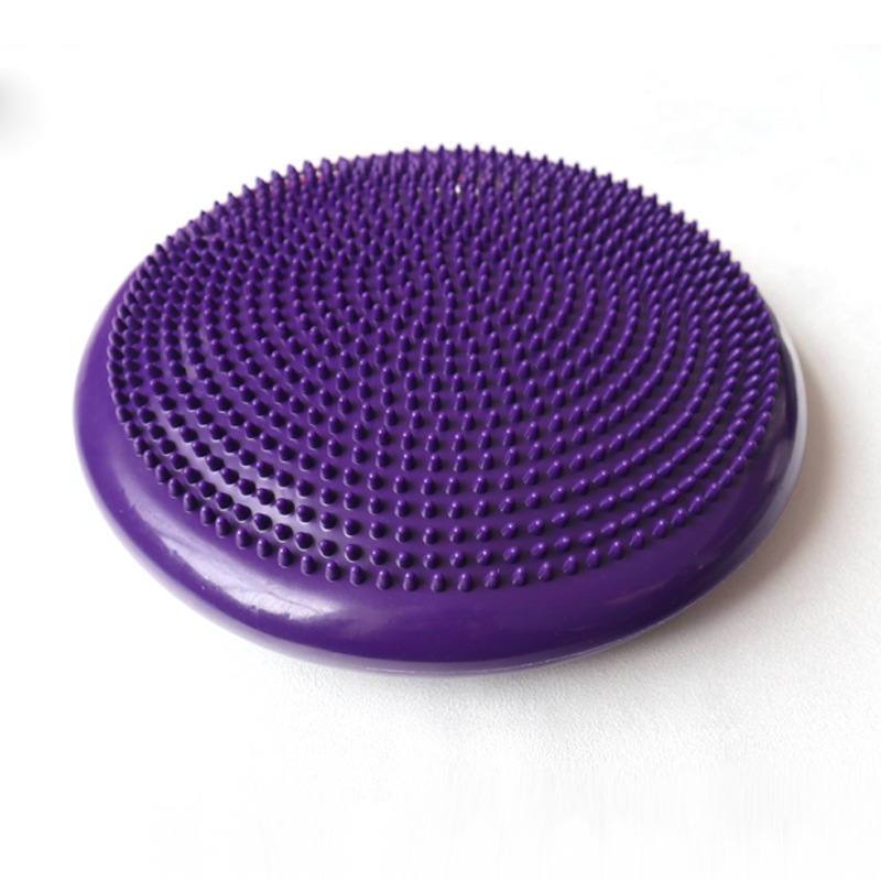 pvc33CM Yoga Inflatable Balance Mat Massage Cushion Massage Ball Flat Mat Balance Training Ball One Piece