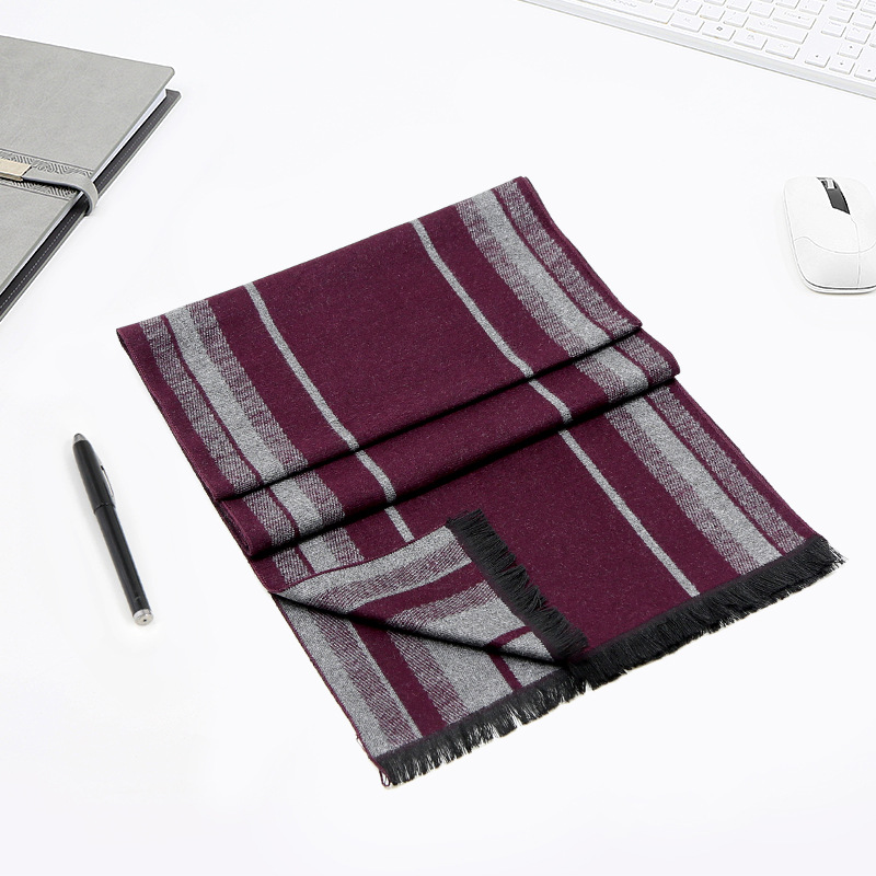 Men's brushed scarf winter warm scarf men's scarf dad scarf boyfriend scarf men's scarf wholesale