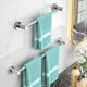 Cross-border 304 Towel Bar Stainless Steel Single-pole Bathroom Towel Rack Bathroom Hanging Pole Single-pole Wall Hanging Shelf
