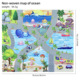 Marine map non-woven 78.5x69cm