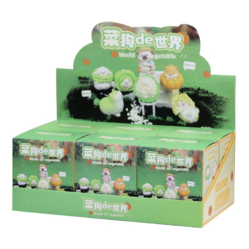 Dish dog's world small hand-made blind box Internet celebrity 2021 new dish dog desktop cute decoration creative birthday gift