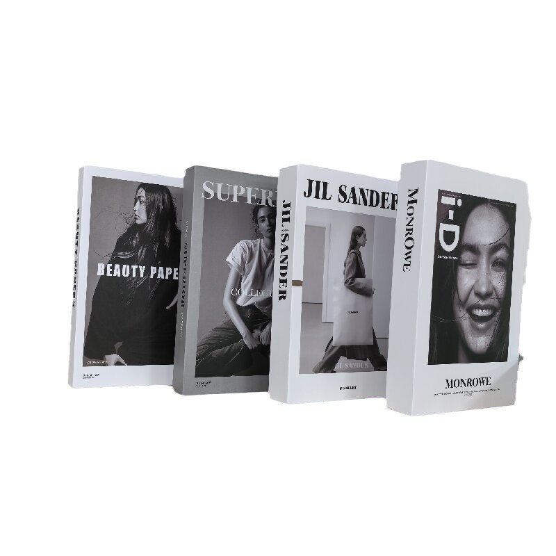Cross-border folding fake book decoration book simulation book creative modern simple English props book mold ins wind wholesale