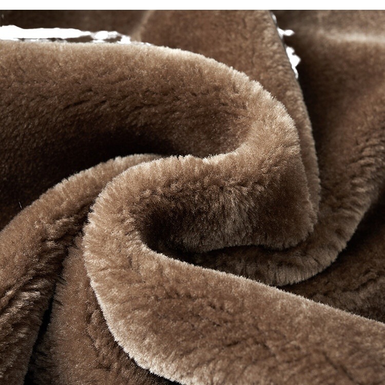 2023 Winter new men's stand collar fleece-lined leather coat men's coat winter thickened leather coat warm