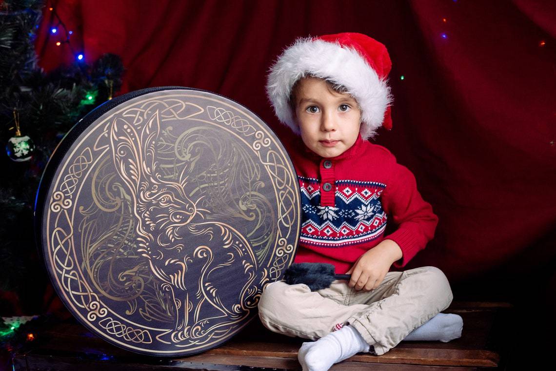 Haube New Water Rabbit Tree of Life Dekoration Design Handgemachte Schamanentrommel Sibirische Trommel Spirit Drum_voghion.com