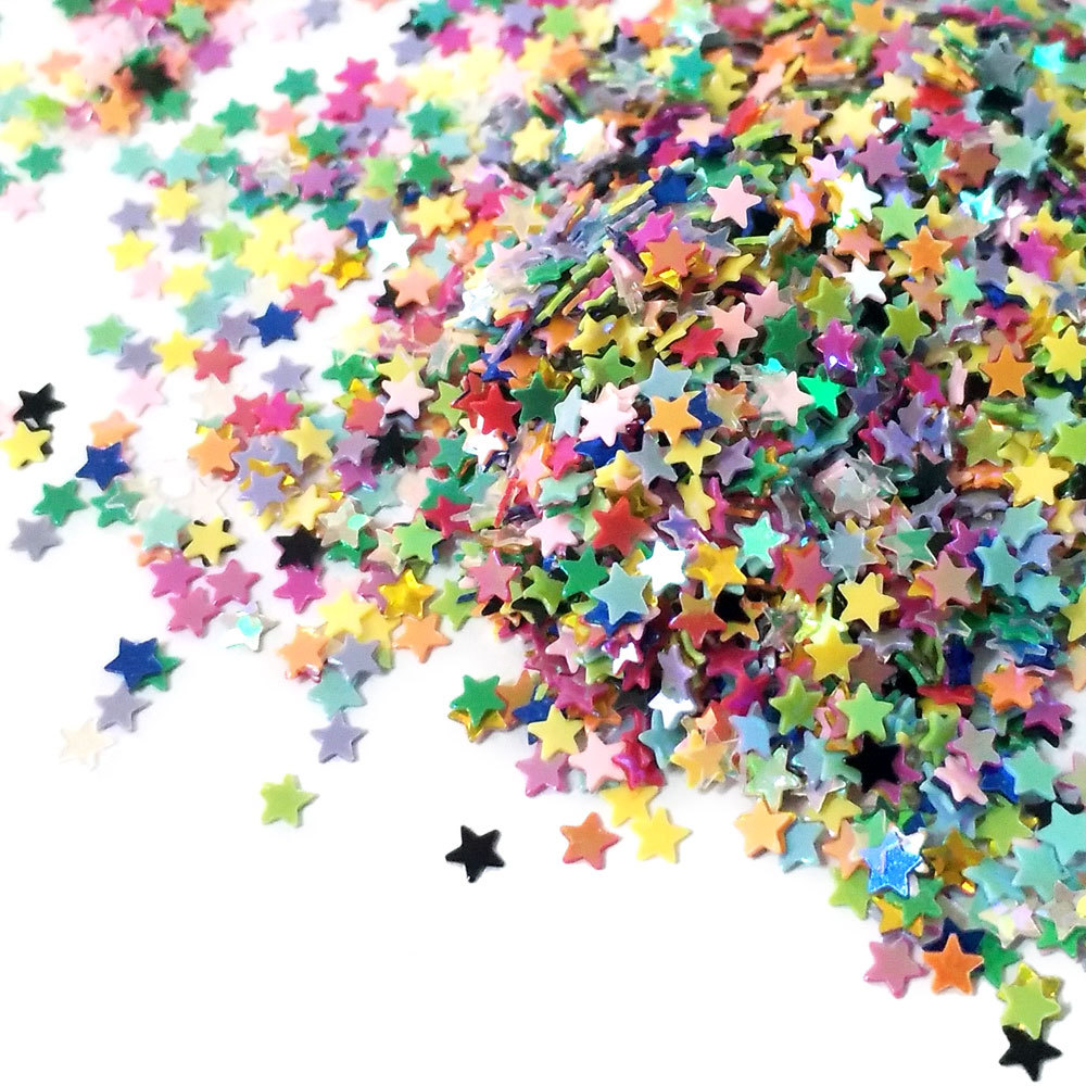 Five-pointed star sequins glitter powder filler glitter powder laser eye makeup glitter patch diy nail art sticker jewelry accessories