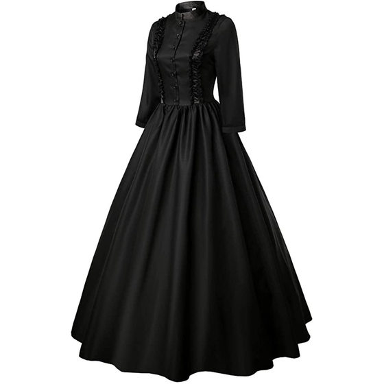 Cross Border New Gothic Victorian Ladies Dress Queen Masquerade Dress Factory in stock